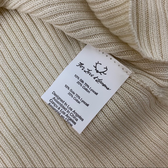 For Love & Lemons Delancey Mini Dress Cream S NWT - Picture 14 of 16